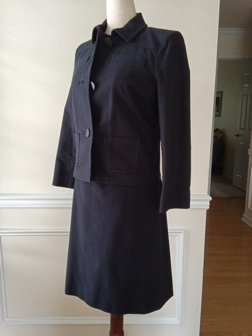 Brooks Brothers Navy Two-Piece Dress and Jacket Suit